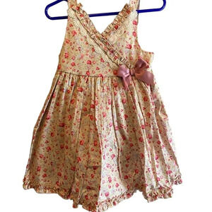 STRAWBERRY FAIRE NEW NWOT BABY GIRL GIRLS EASTER WEDDING DRESS SIZE 18 M…